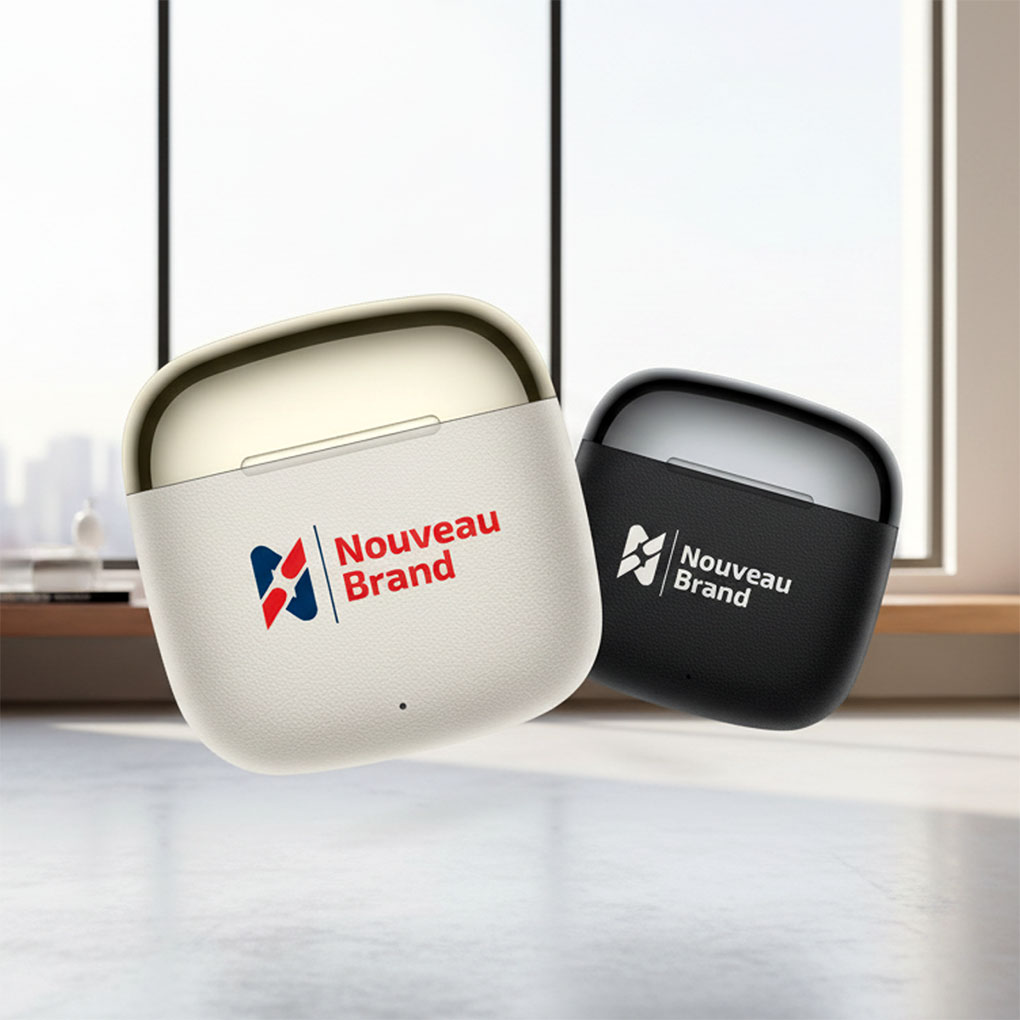 AirPods case branding in Dubai with custom printed company logos for corporate and promotional use