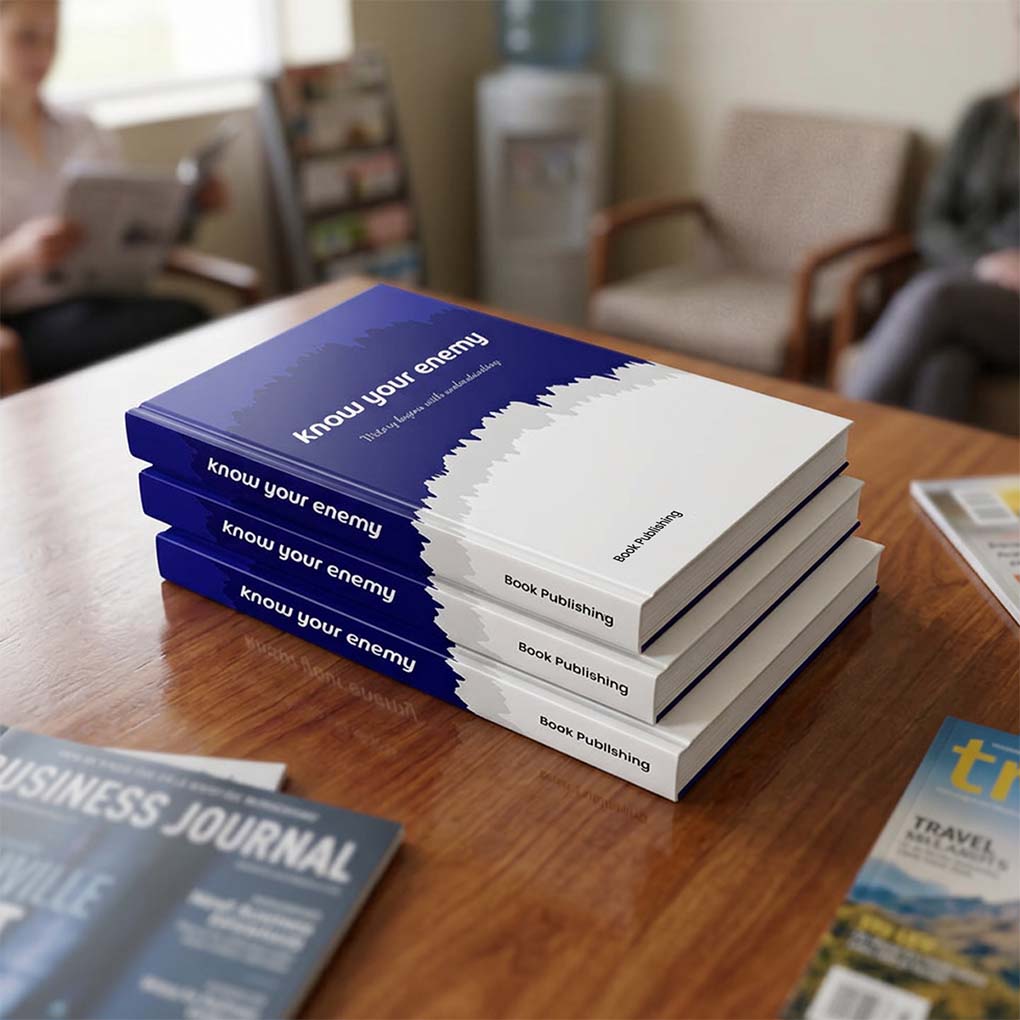 Custom book publishing and printing in Dubai with professionally printed covers and binding