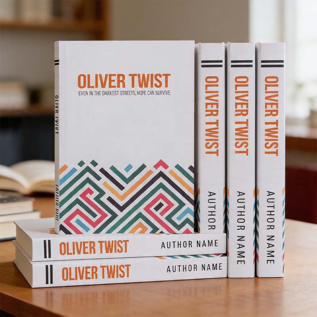 Professional paperback book printing in Dubai with custom full color cover and spine printing