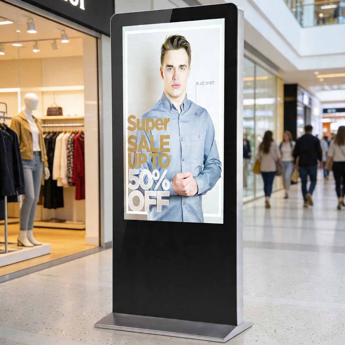 Shopping mall lightbox printing in Dubai for illuminated retail advertising, promotional displays and indoor brand campaigns