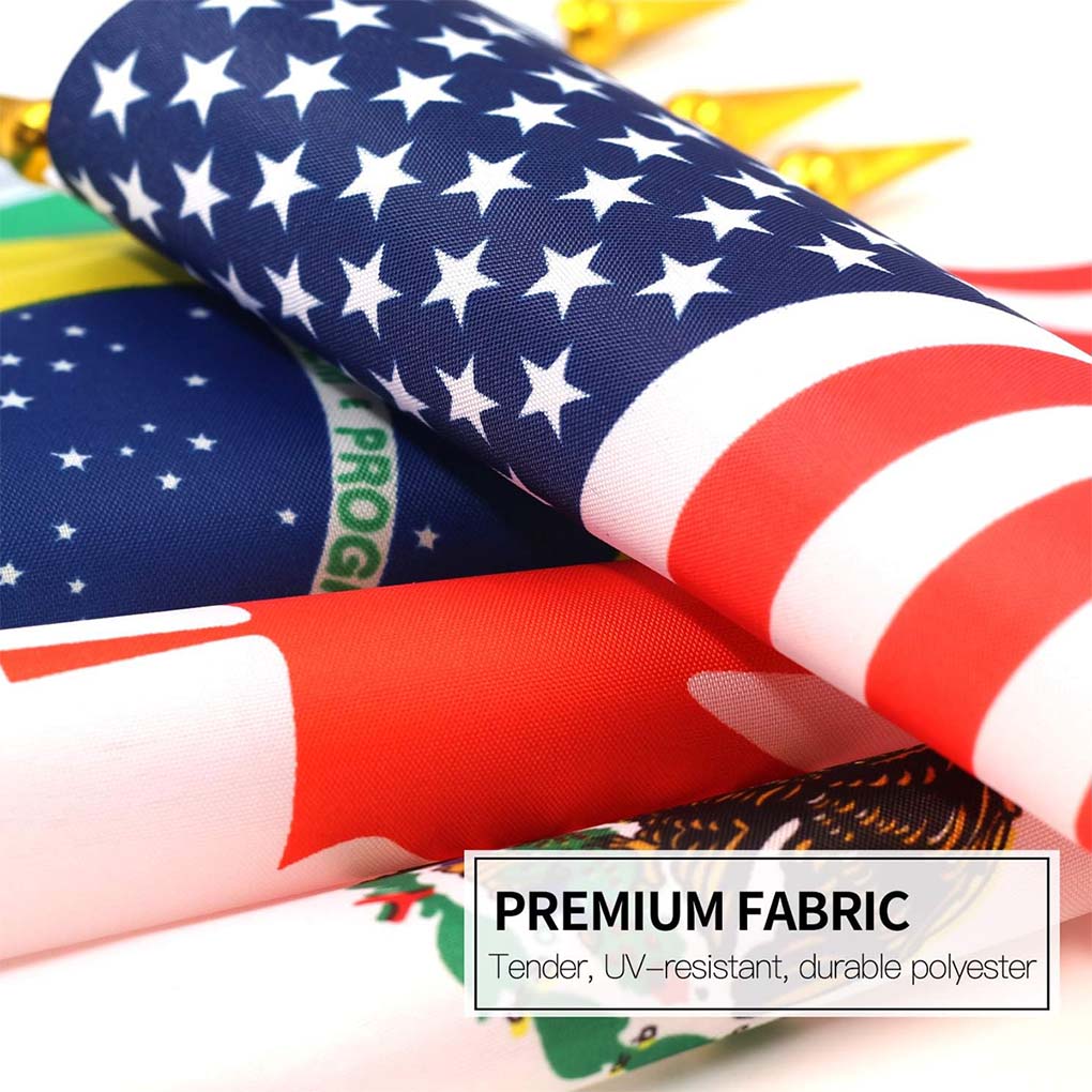 Custom polyester fabric flag printing in Dubai with durable UV resistant material for indoor and outdoor use