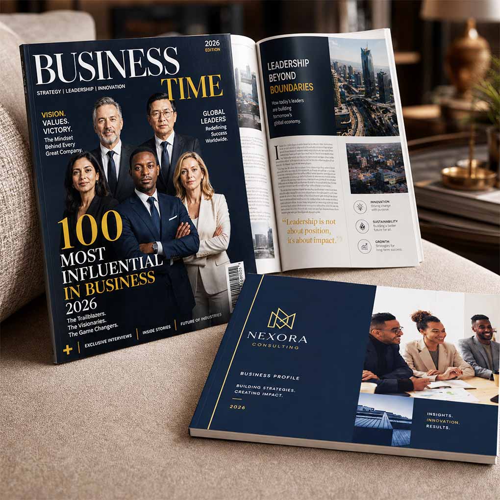 Professional magazine and company profile printing in Dubai for corporate publications, business reports and marketing materials