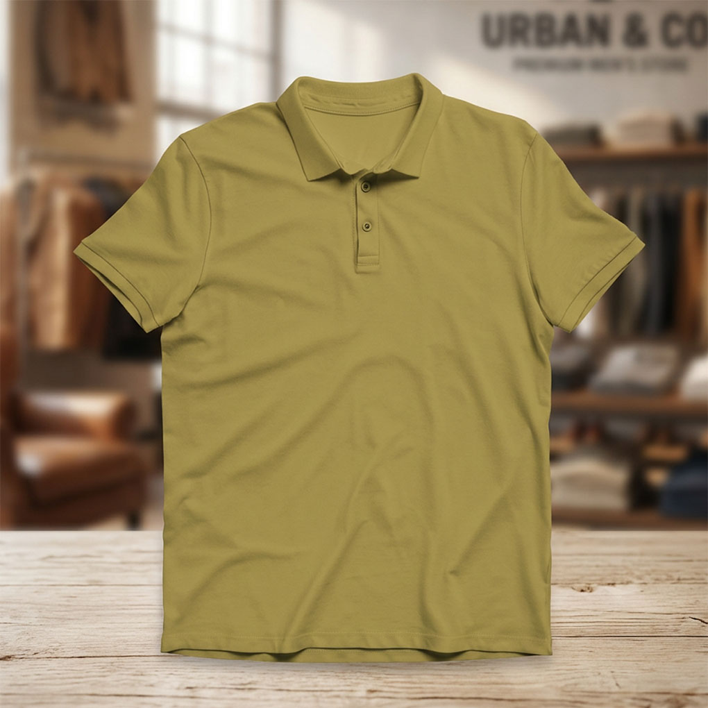 Custom colored polo shirt for business logo printing, staff uniforms and promotional wear in Dubai